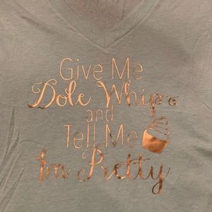 Disney small shop Dole whips tee. Ladies medium.